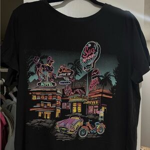 H&M Black Graphic Tee